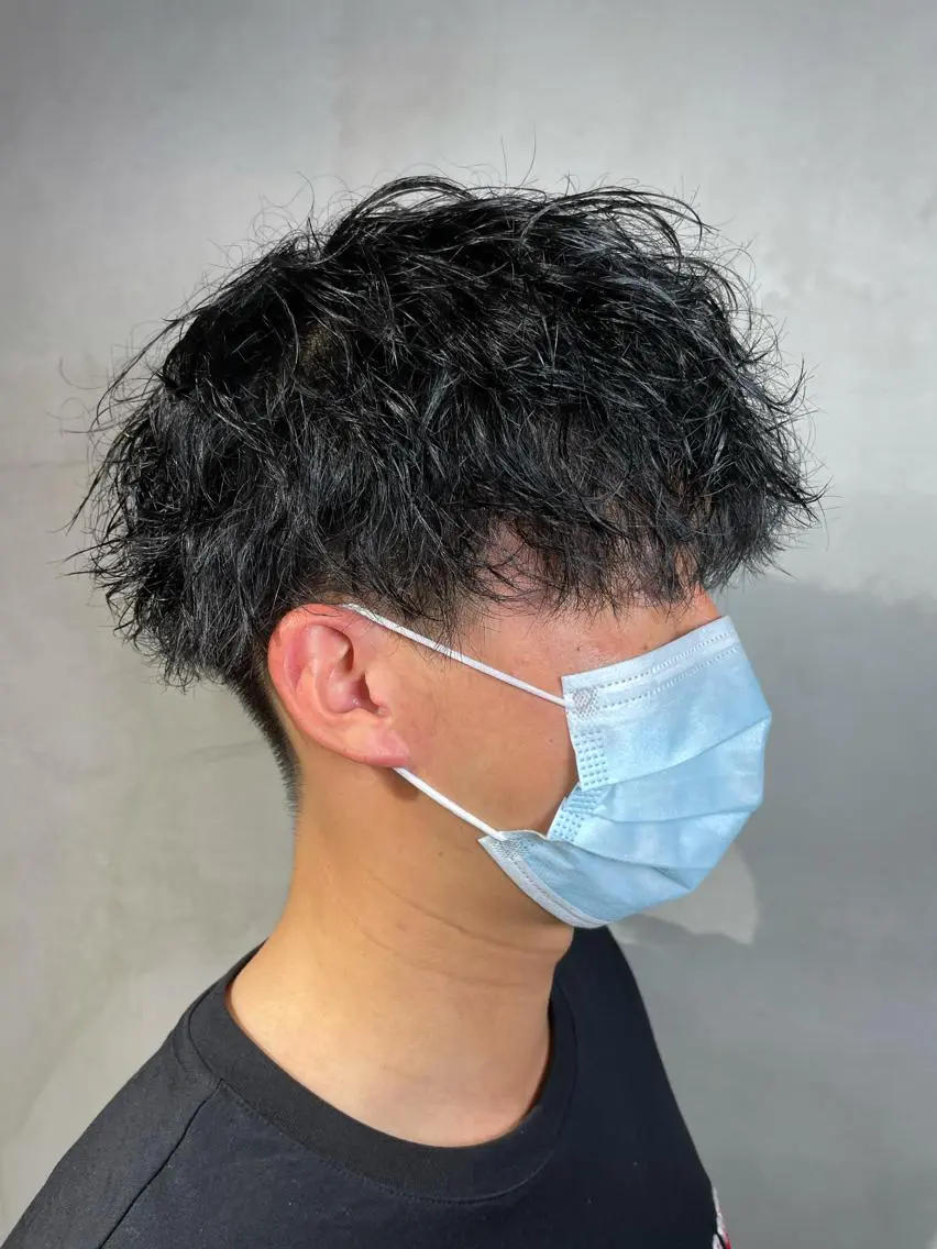 ショート カット パーマ メンズパーマ 工藤勇也のヘアスタイル