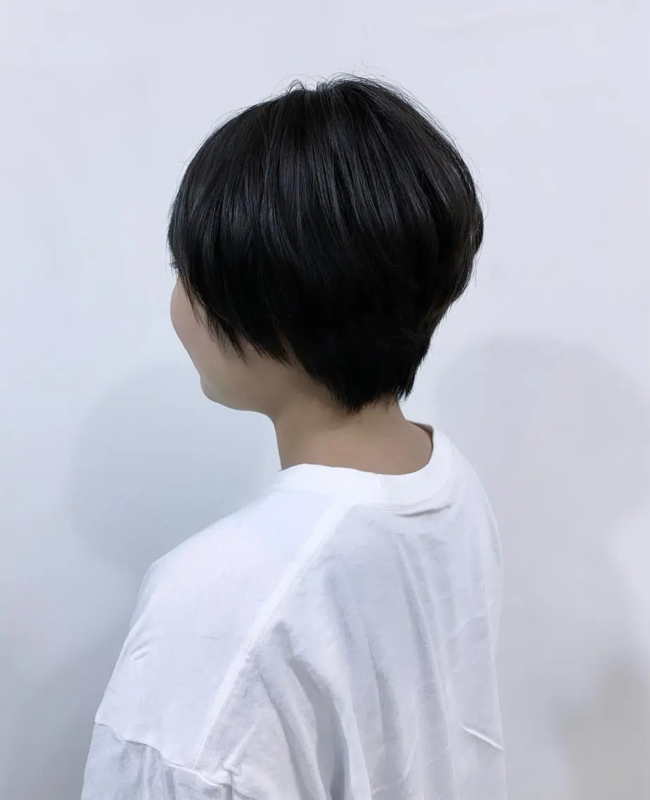 ショート ショートボブ ボブ ショートヘア 間水 和樹のヘアスタイル