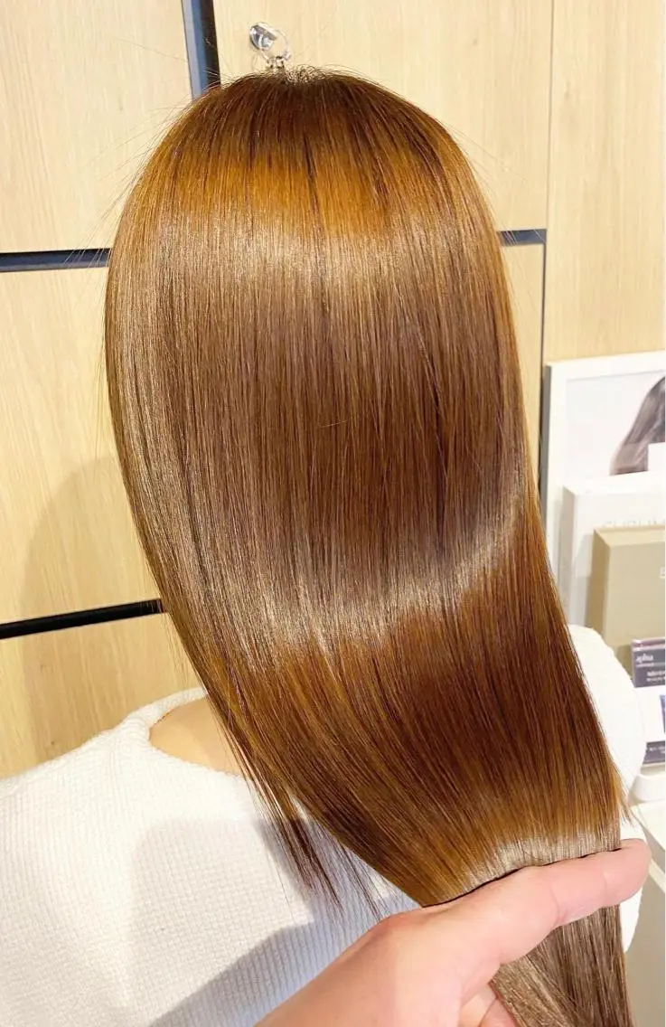 ロング カラー ブリーチ 髪質改善 ロング トリートメント 酸性ストレート ヘアカラー 縮毛矯正 💎髪質改善専門 jewel boxのヘアスタイル