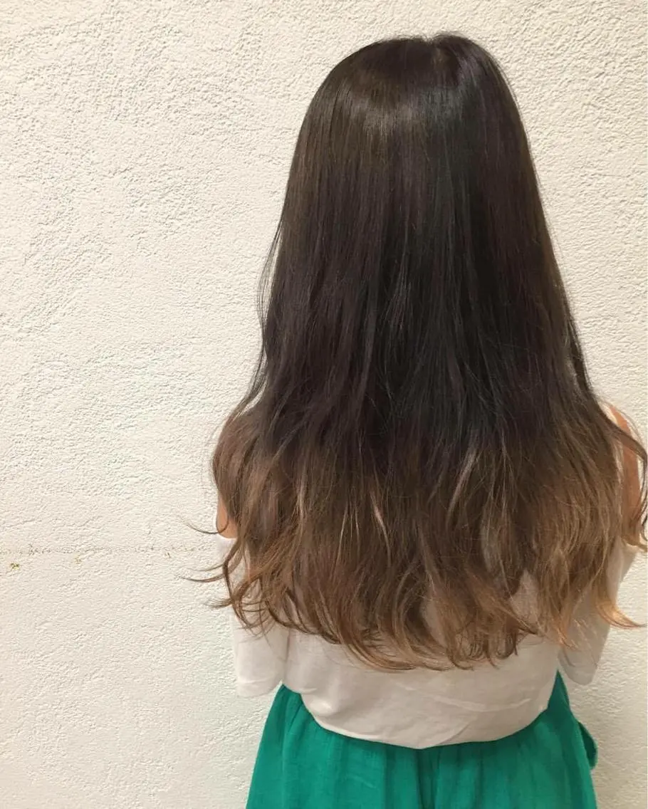 ロング カラー アッシュ グラデーションカラー 外国人風カラー カット ヘアカラー トリートメント デザインカラー🌈 高木リョウのヘアスタイル