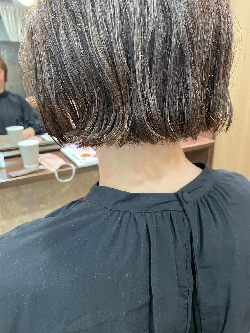 ショート ボブ カット ヘアカラー トリートメント ayane⭐️ボブ・ ショート・パーマのヘアスタイル