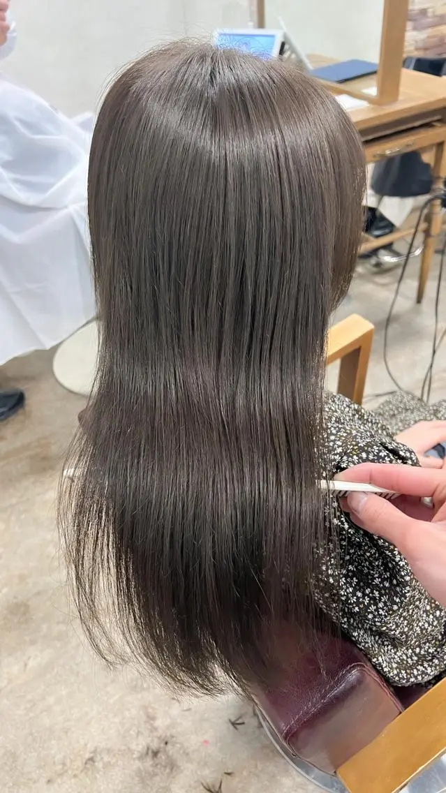カラー ヘアカラー ✨ブリーチなしカラー ×髪質改善✨松村 潤のヘアスタイル