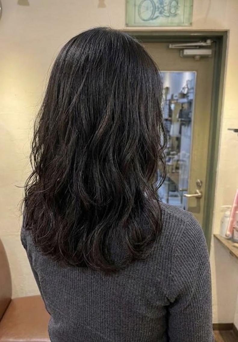 ミディアム カラー 伸ばしかけ 韓国風ヘア カット ヘアカラー トリートメント ヘッドスパ flencia 丸 和博|カットのヘアスタイル