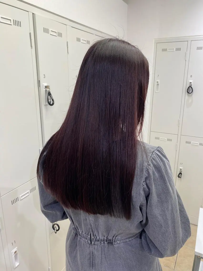 ロング カラー ラベンダーカラー ハードパーマ Rico💜のヘアスタイル