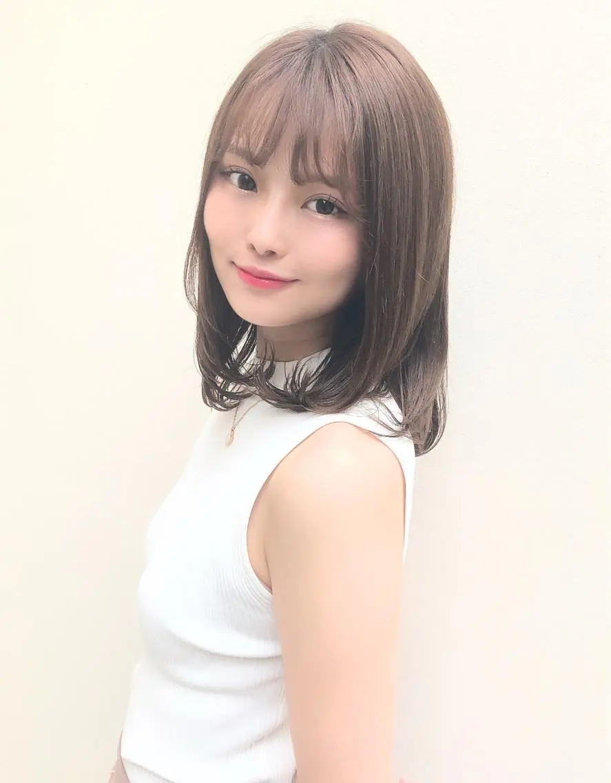ショート カラー パーマ ヘアアレンジ 美髪矯正 Rioのヘアスタイル