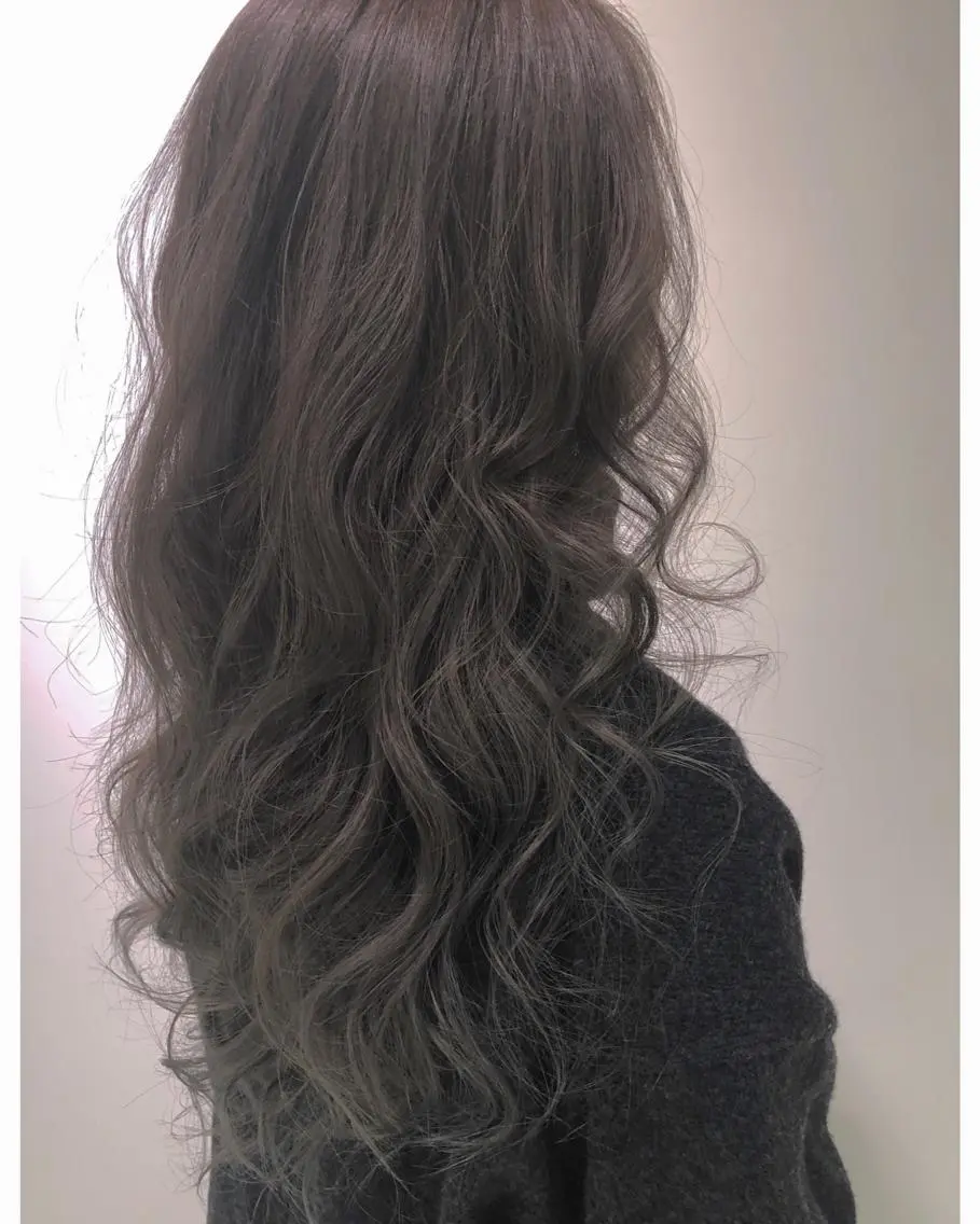 セミロング カラー ヘアアレンジ キッズ EARTH長岡店🩵 石原莉穂のヘアスタイル
