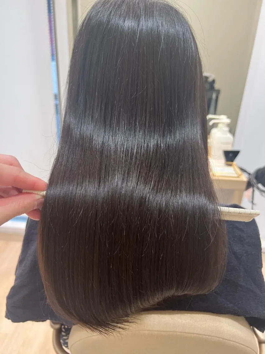 セミロング カラー トリートメント 外国人対応 佐久間のヘアスタイル