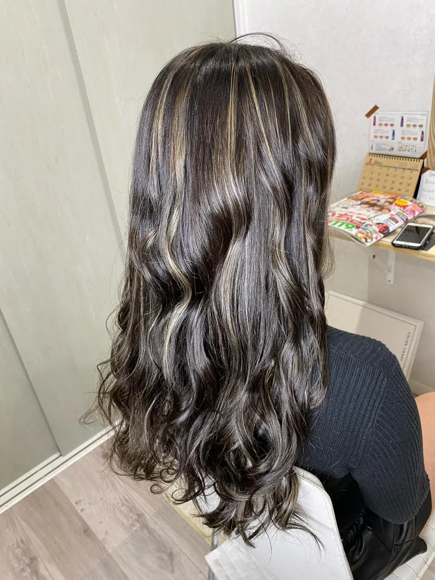 ロング カラー ヘアカラー Designer EGGのマツエク・マツパデザイン