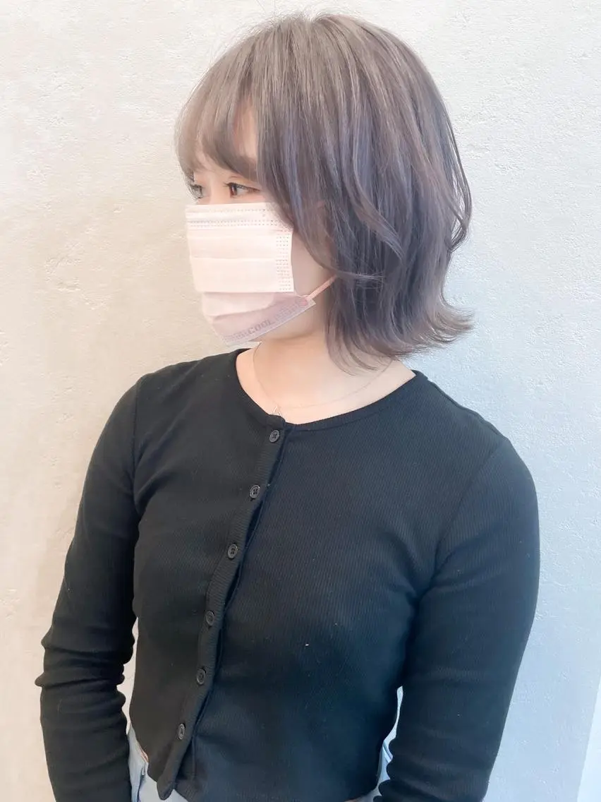 ミディアム カラー Luxbe hakataのヘアスタイル