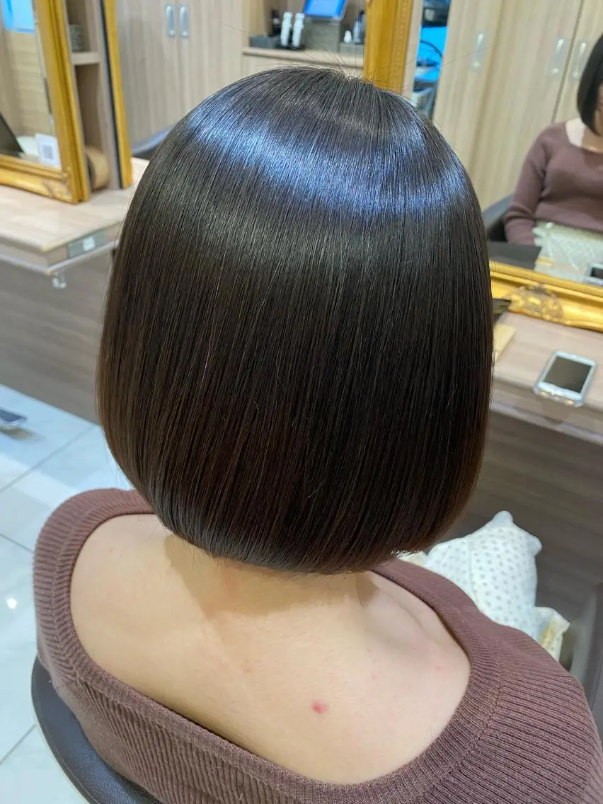 ショート 美髪縮毛矯正 穴見太伍のヘアスタイル