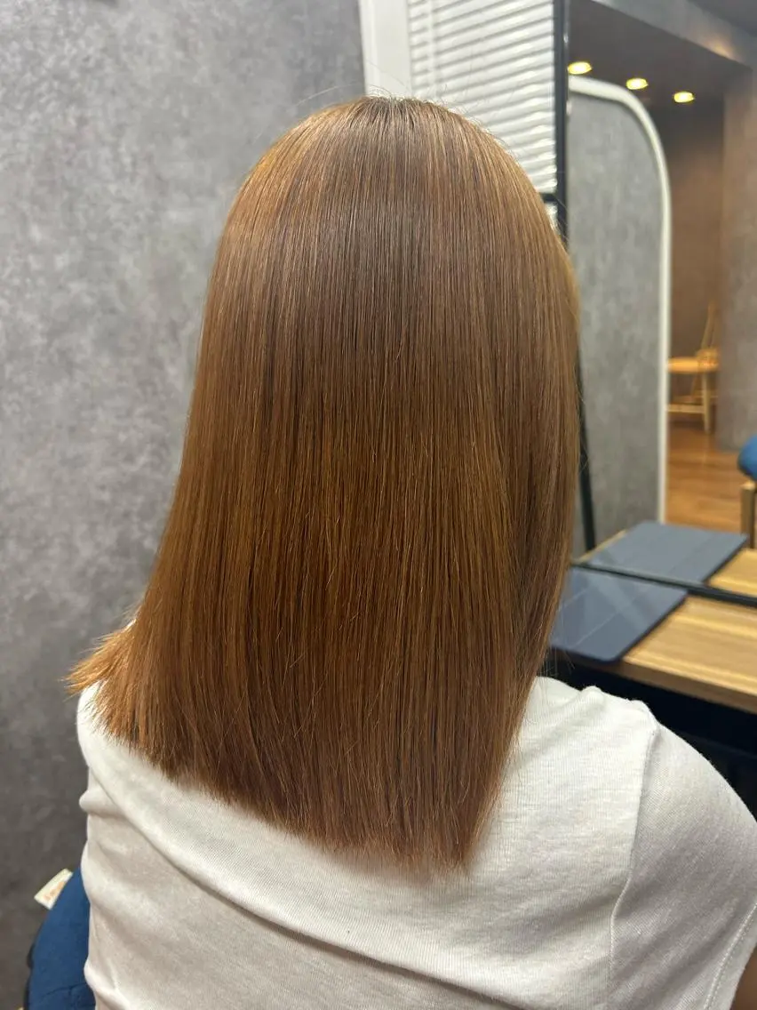 ミディアム 髪質改善 トリートメント カット トリートメント ヘアセット cocoa船橋🦄 chinamiのヘアスタイル