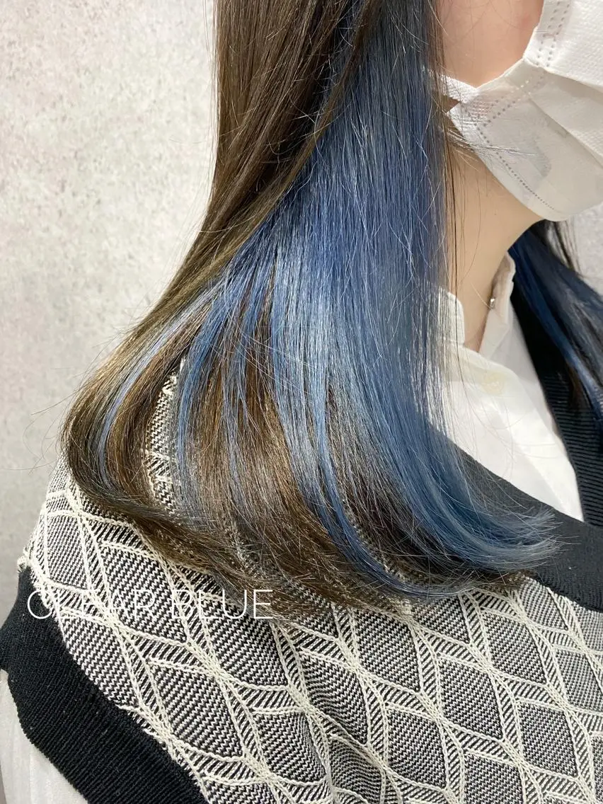 セミロング カラー ブリーチ ケアブリーチ ハイトーンカラー 髪質改善 ヨシンモリ YUKA🐻❄️ 🎀当日予約ok/のヘアスタイル