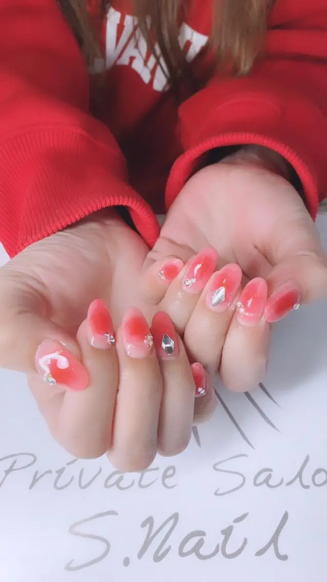 ネイル 西大分S.Nail 𓏲⋆🪸.⋆⸜🫧のネイルデザイン