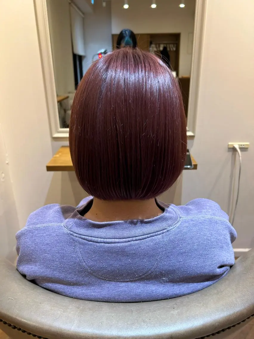 ショート ボブ あべ しおりのヘアスタイル