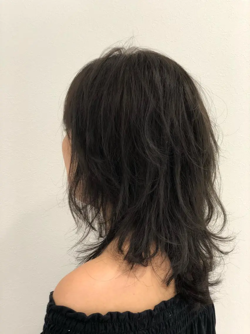 ミディアム カラー カット ヘアカラー トリートメント 渡邉 ケイジのヘアスタイル