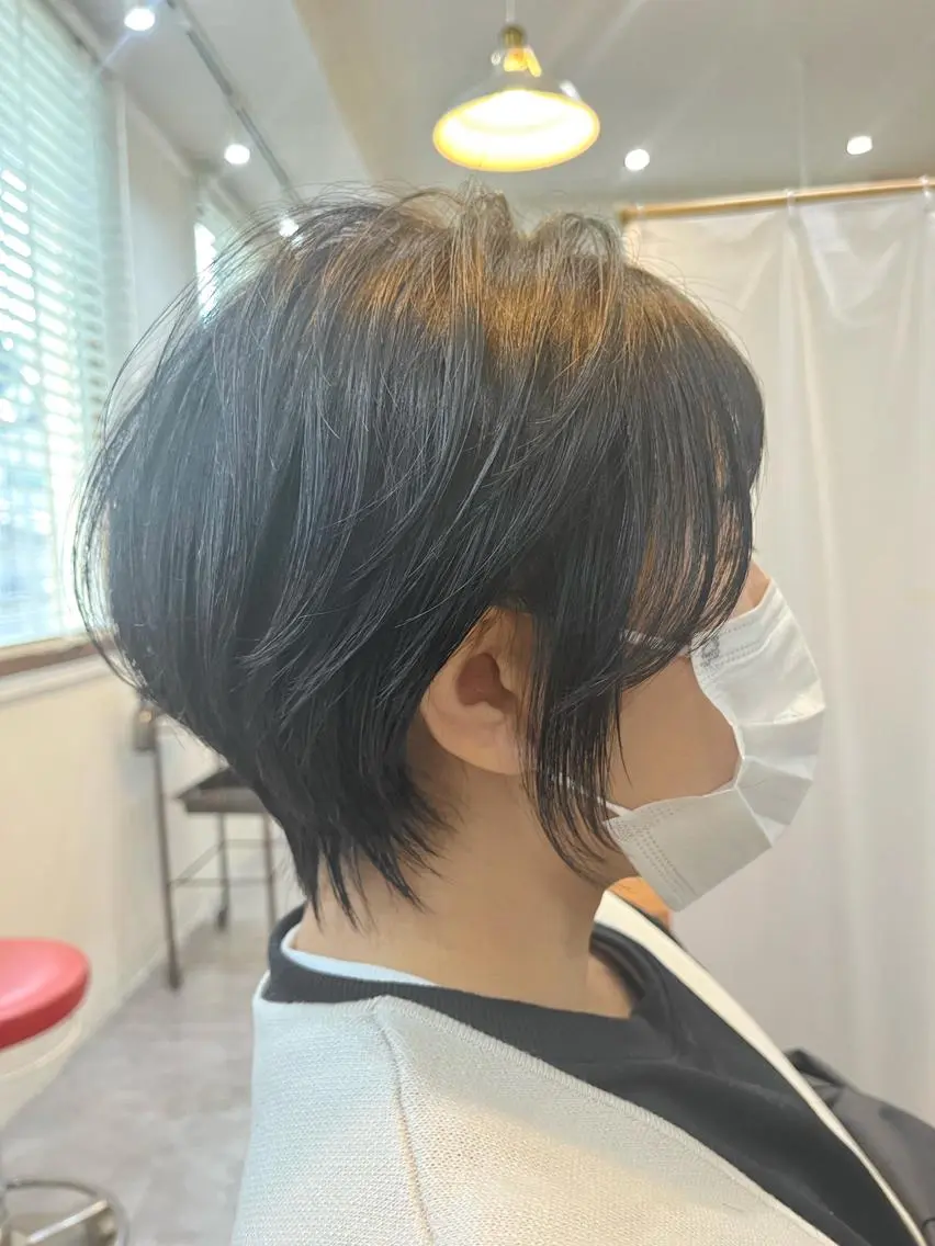 ショート カラー ショートボブ 丸みショート ボブ くびれヘア ショートヘア カット ヘアカラー 襟足でお悩みの方✂︎ くびれ職人ハシモトのヘアスタイル