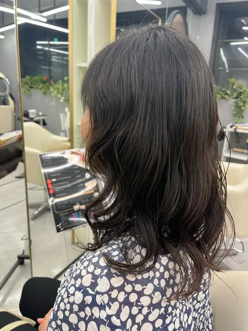 パーマ デジタルパーマ 梶 久菜乃のヘアスタイル