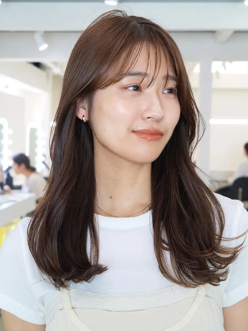 ロング カラー ヘアカラー トリートメント utari Yuraのヘアスタイル