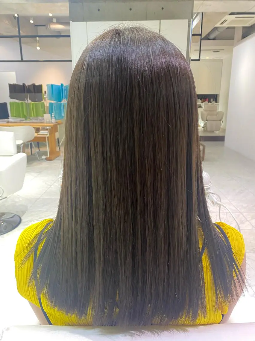 ロング カラー 🌈🧡ヤマダ ヒロナ🌈🧡のヘアスタイル