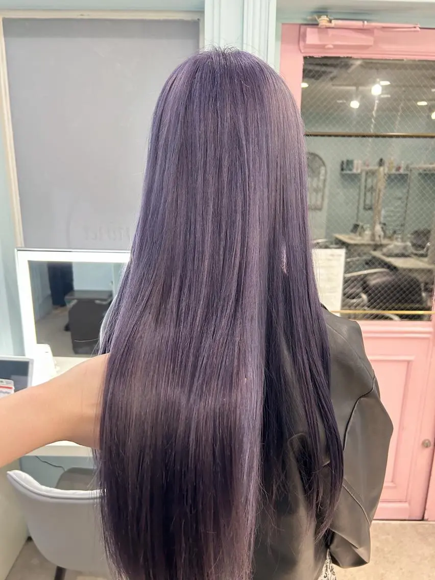 ロング カラー ヘアアレンジ ラベンダーカラー カット ヘアカラー 💕ブリーチ/ヘアメ 🎀YUUKAのヘアスタイル