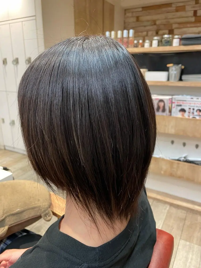 ミディアム 縮毛矯正 トリートメント ✨横須賀髪質改善✨️ 加藤 百音のヘアスタイル