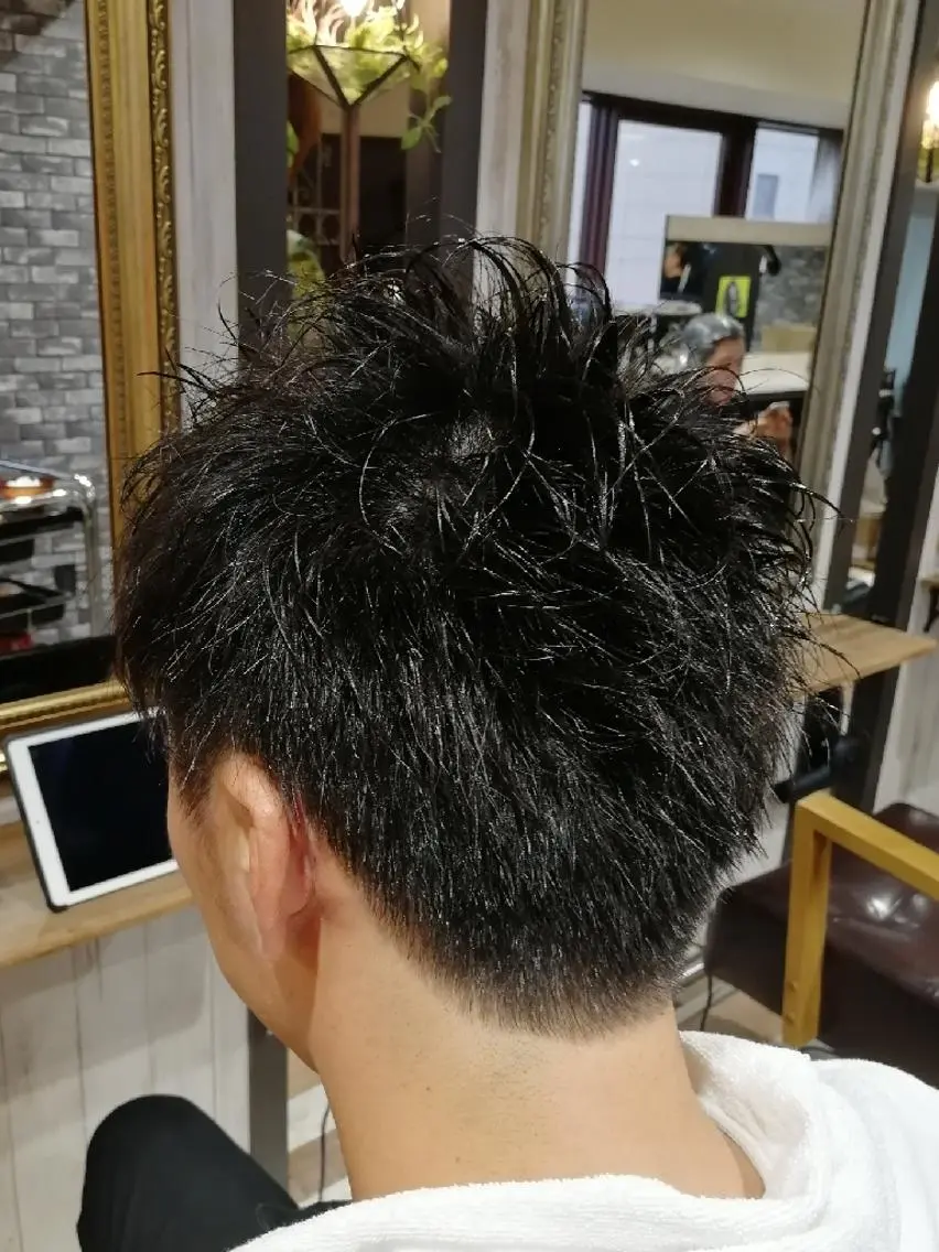 メンズ パーマ カット パーマ トリートメント 山田 義人のヘアスタイル