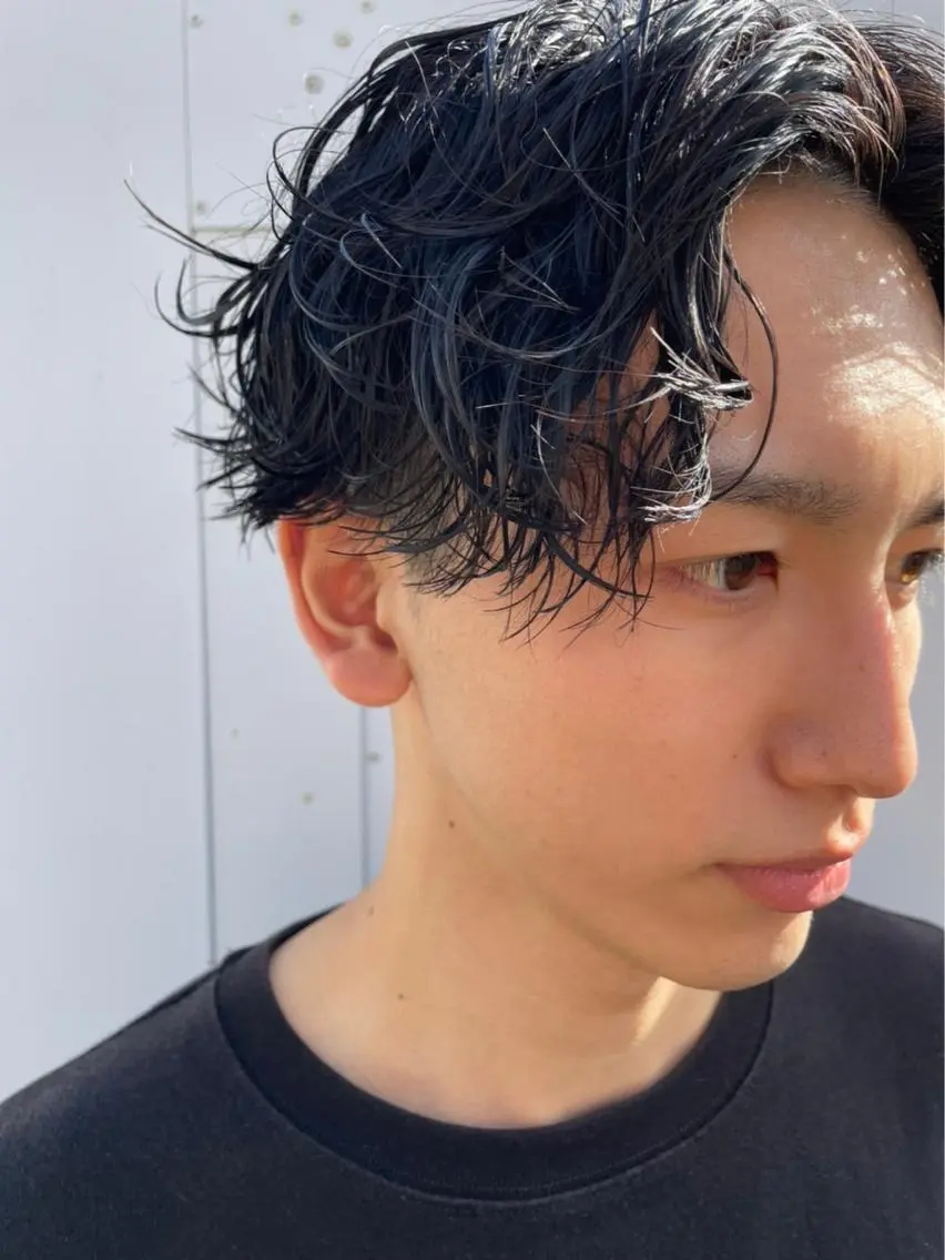 ショート パーマ メンズ メンズパーマ/新潟駅 NOBUTA🔥のヘアスタイル