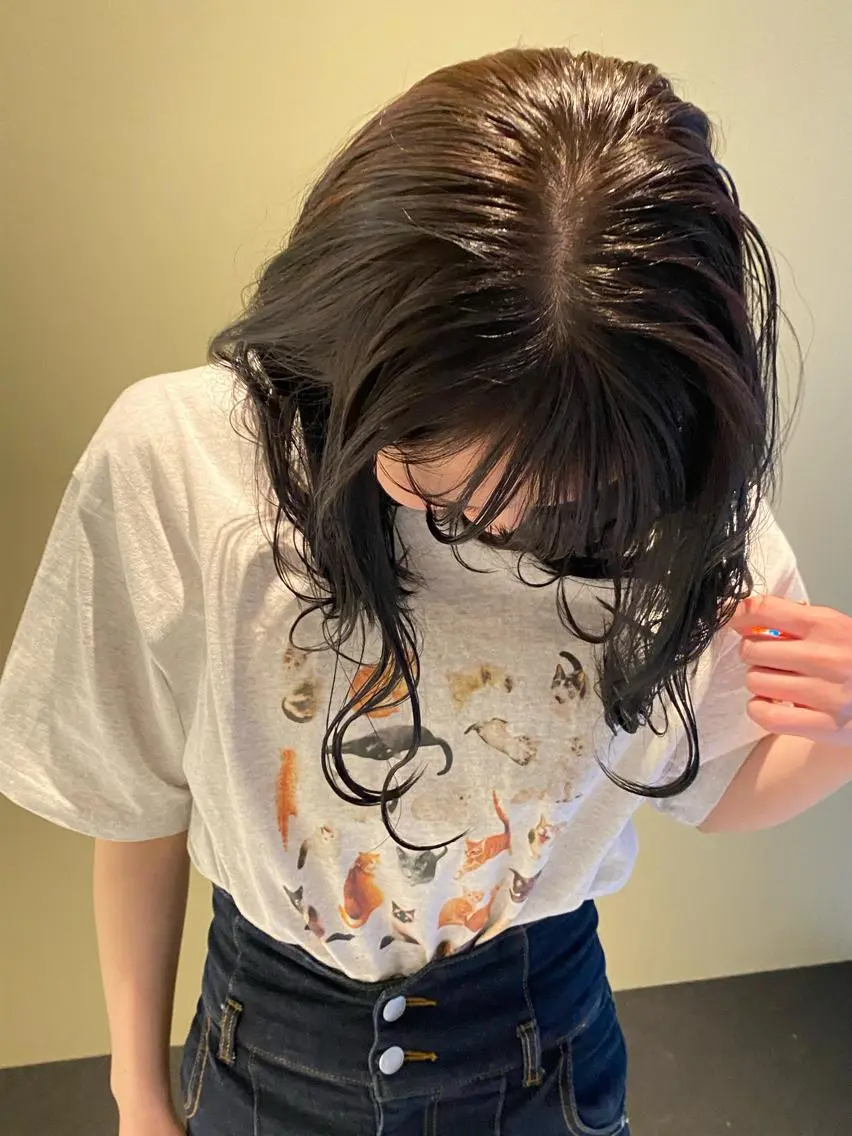 セミロング ヘアカラー トリートメント &72 takiのヘアスタイル