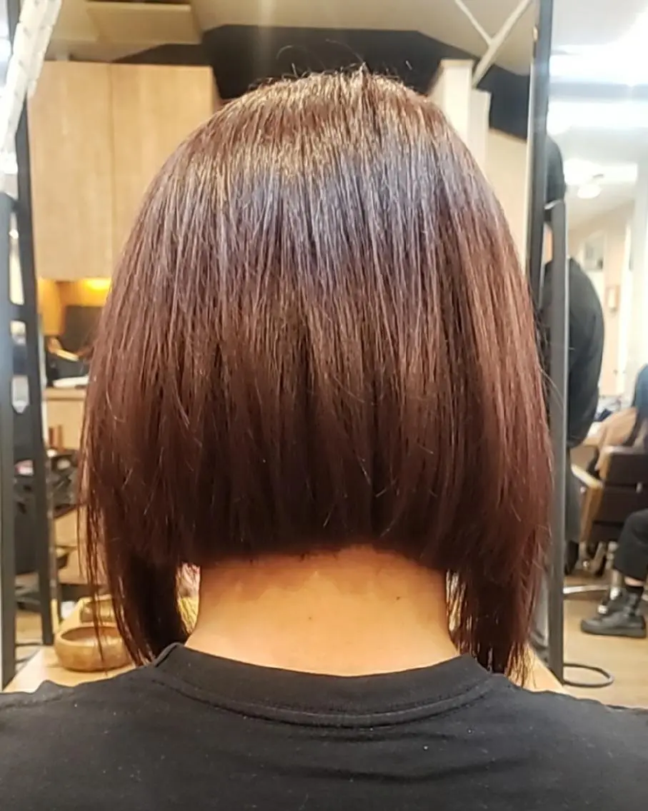 ショート 前下がりボブ ボブ ヘアカラー トリートメント ☆CHIEKO Number
☆のヘアスタイル
