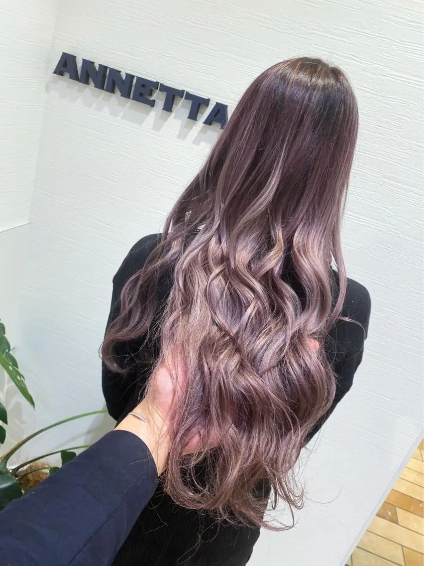ロング カラー トリートメント miho‪𓂃 透明感/レイヤーのヘアスタイル