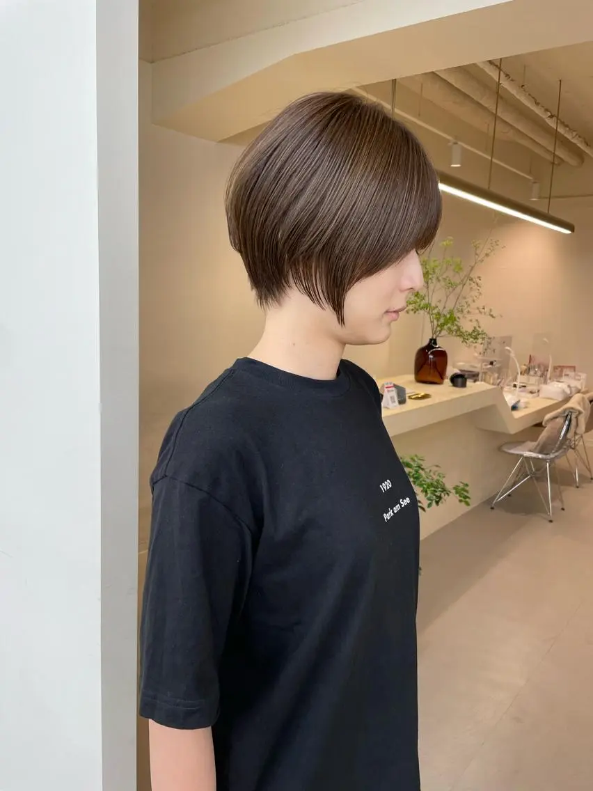 ショート 丹羽大喜 縮毛矯正/美髪矯正のヘアスタイル