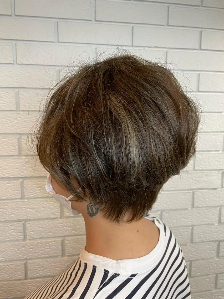 ショート ショートヘア ニュアンスデザイン✄ YOU♡のヘアスタイル
