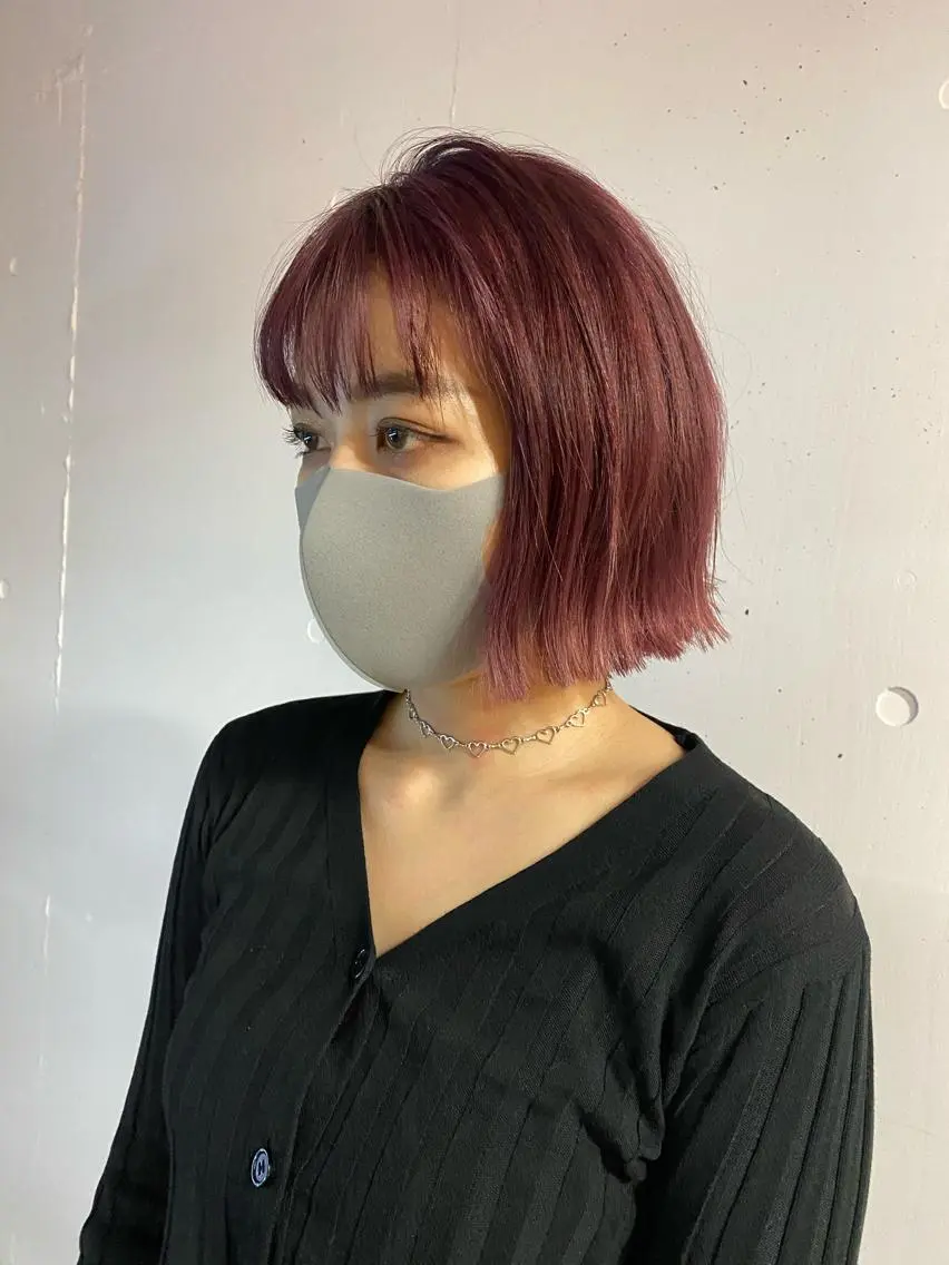 ショート ボブ Yuki☺︎パーマ レイヤーカットのヘアスタイル