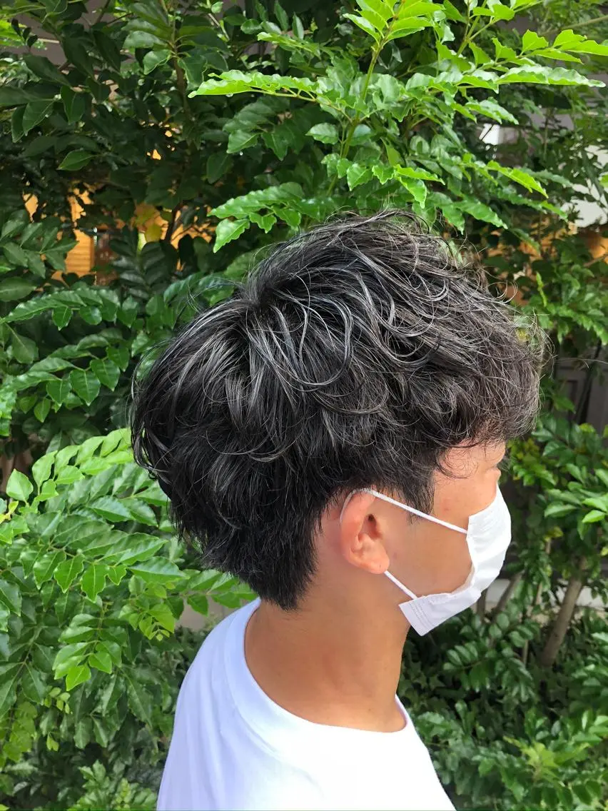 パーマ メンズ 羽切 涼太のヘアスタイル