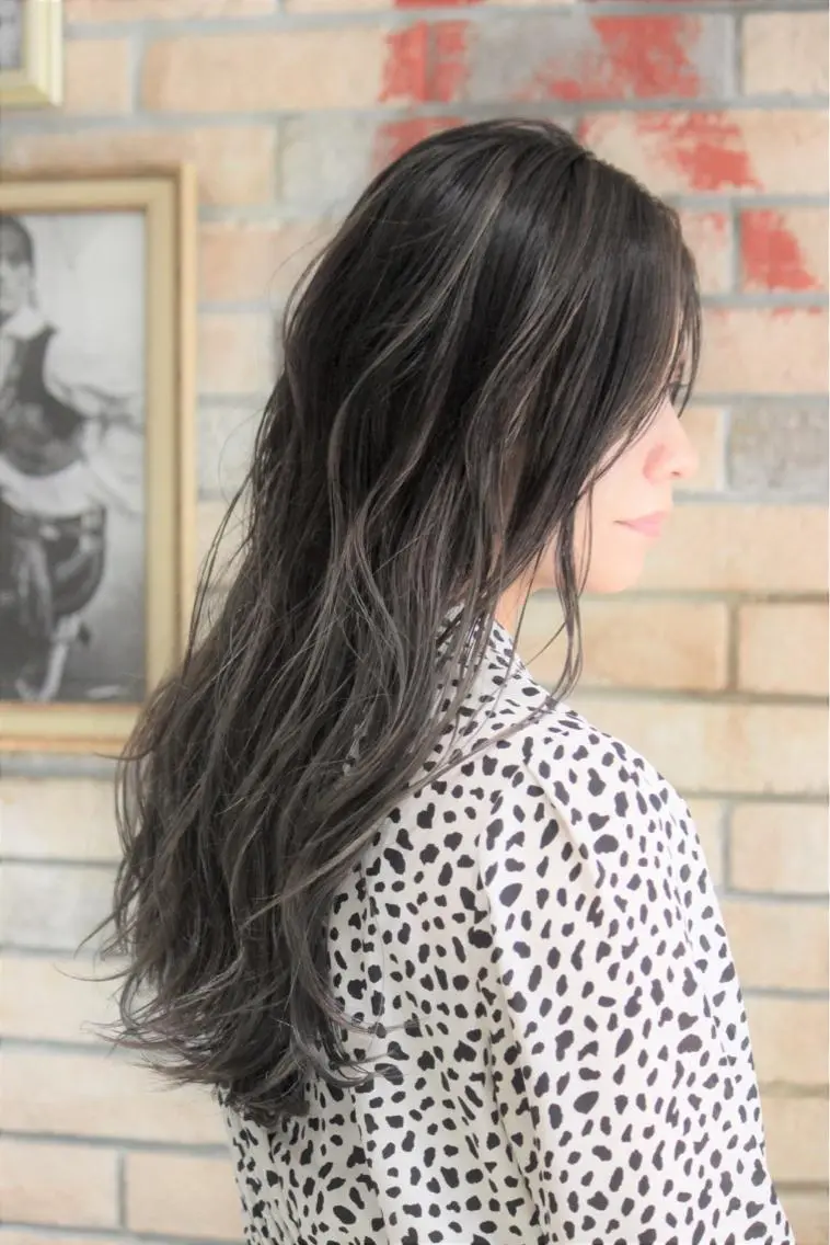 ロング カラー ヘアアレンジ 透明感カラー グレージュ VIM hairおもろまち店のヘアスタイル