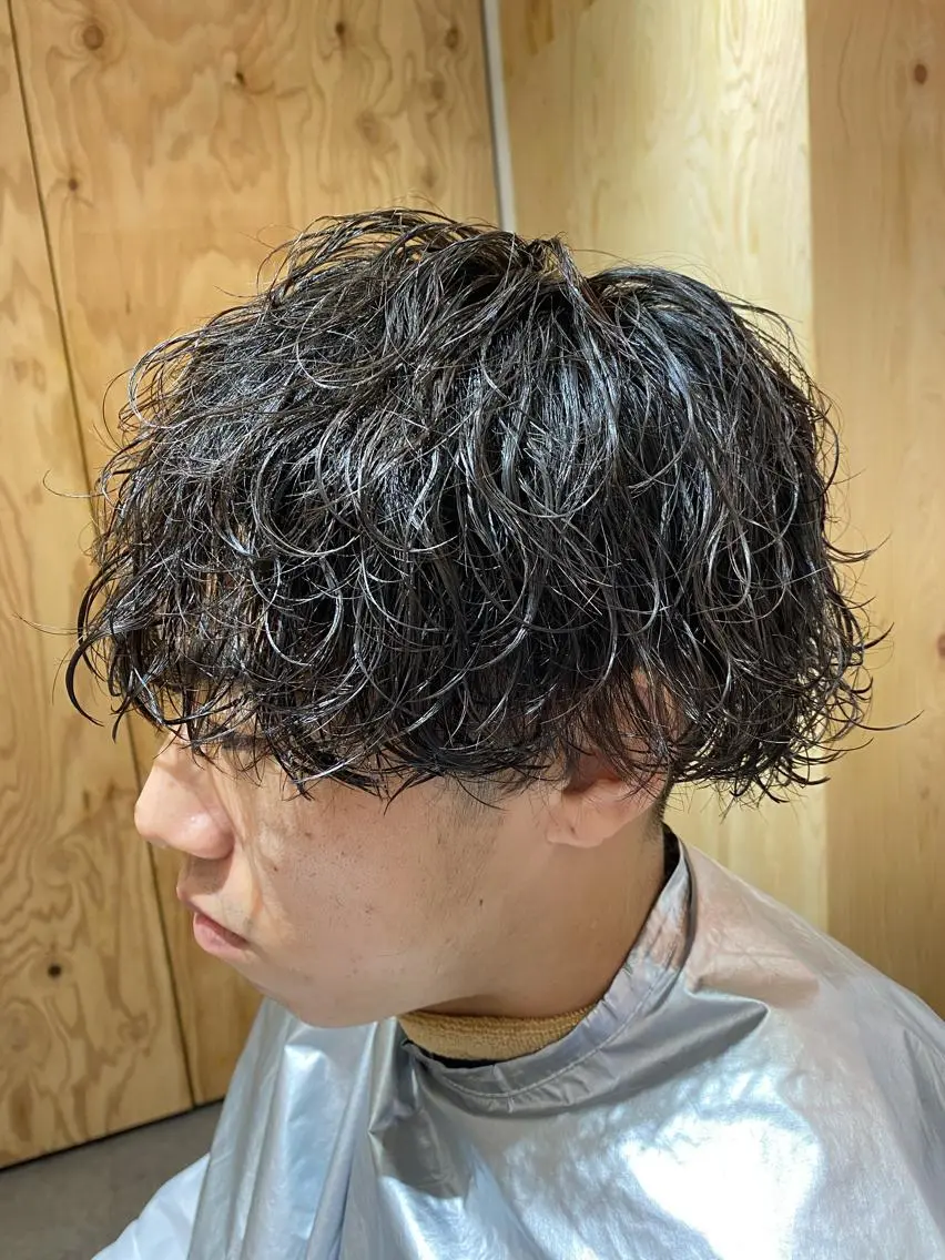 パーマ メンズ カット パーマ トリートメント ヘアセット 再現性No.1ヘア ごーた立川のヘアスタイル