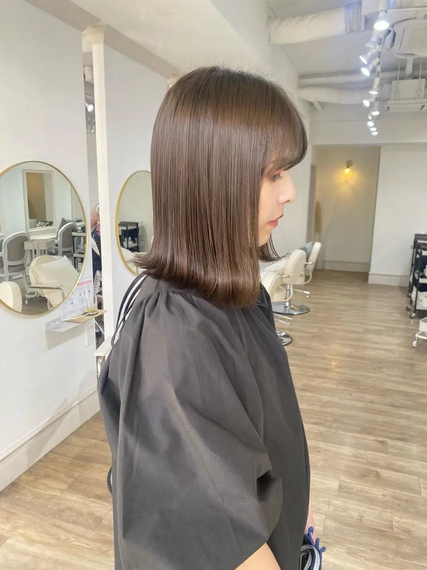 カラー ブリーチ 透明感カラー ブリーチなしカラー 🌷柔らかクリーミー 🤍kirari🌷のヘアスタイル