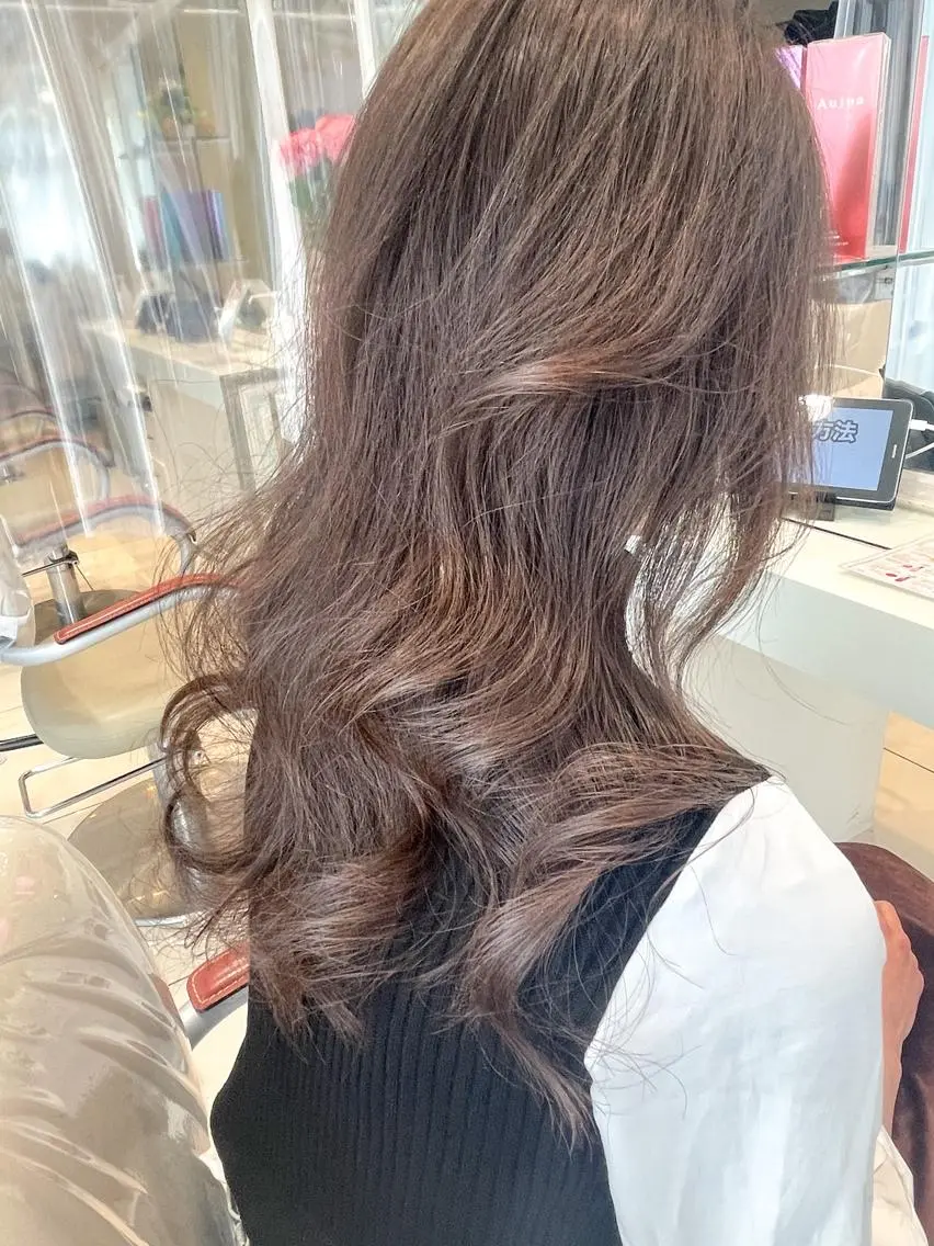 ロング カット ヘアカラー トリートメント ♡大人カワイイ hair♡徳井はやとのヘアスタイル