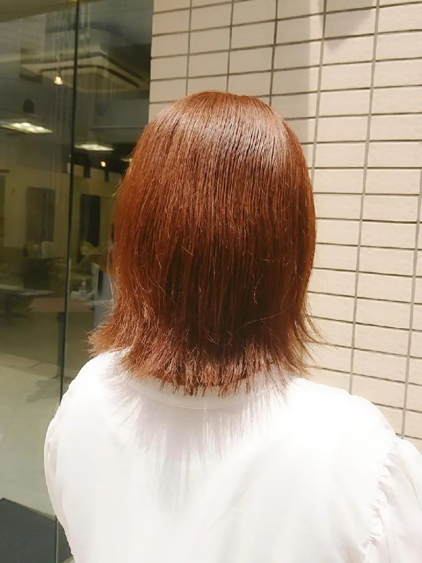 ミディアム カラー カット ヘアカラー トリートメント nagane sayakaのヘアスタイル