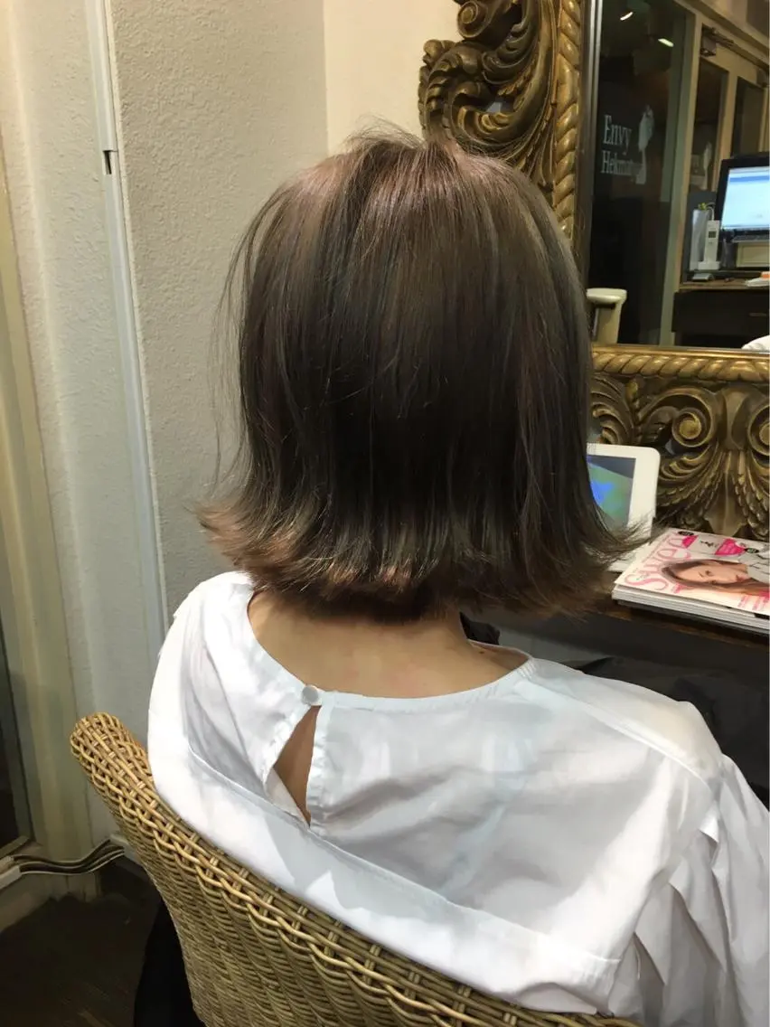 ショート カラー ショートボブ アッシュ ダブルカラー ボブ ショートヘア 🧡ショートの達人 🧡SHOのヘアスタイル