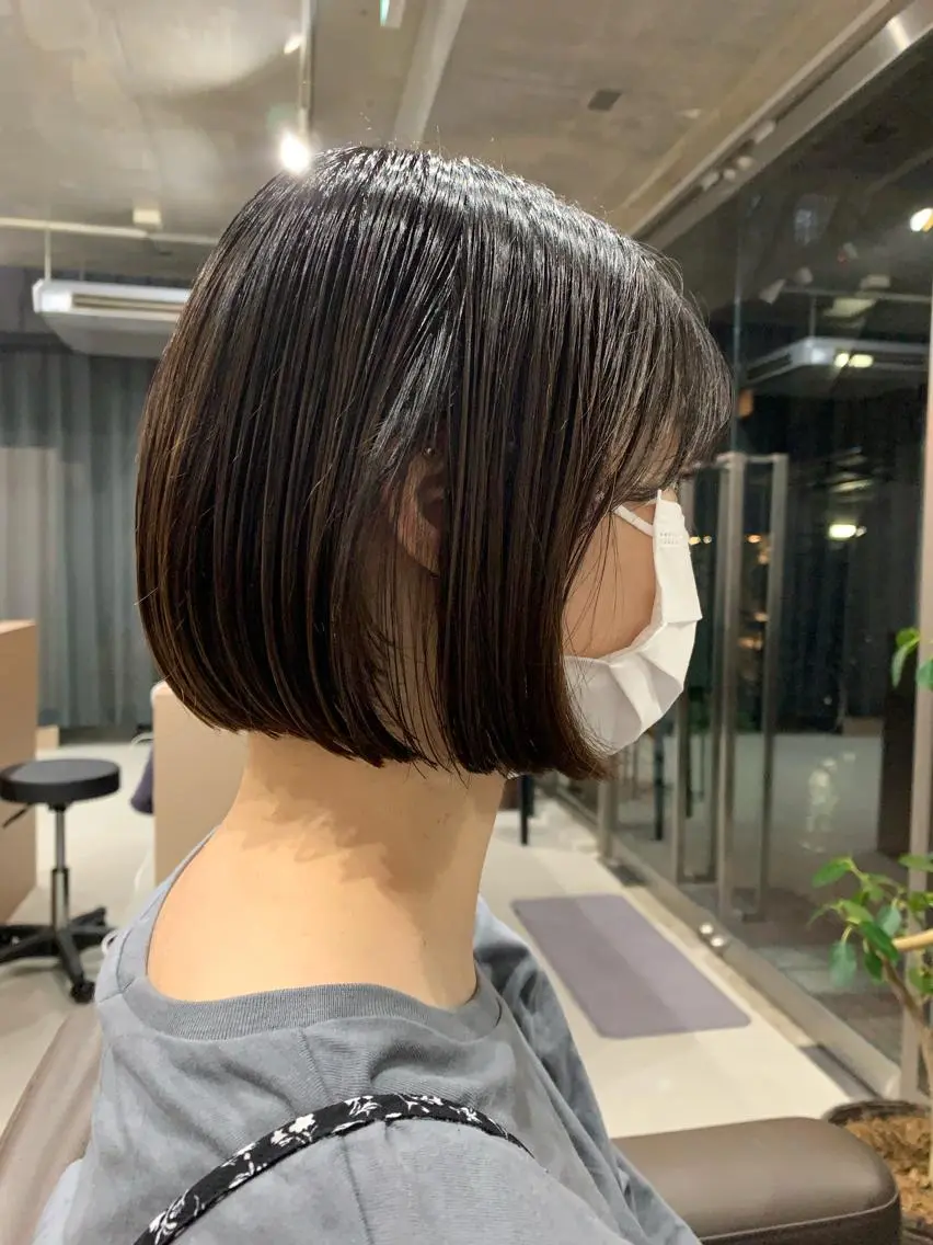 ショート ボブパーマコテ巻き風 パーマNo1深江秀平のヘアスタイル