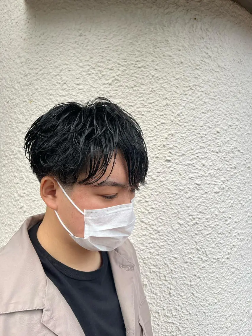 ショート パーマ メンズ メンズパーマ 茅ヶ崎パーマ特化/ スパイラル/ハルキのヘアスタイル