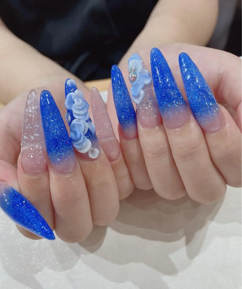 ロング JNA認定講師🌸 RIEのネイルデザイン