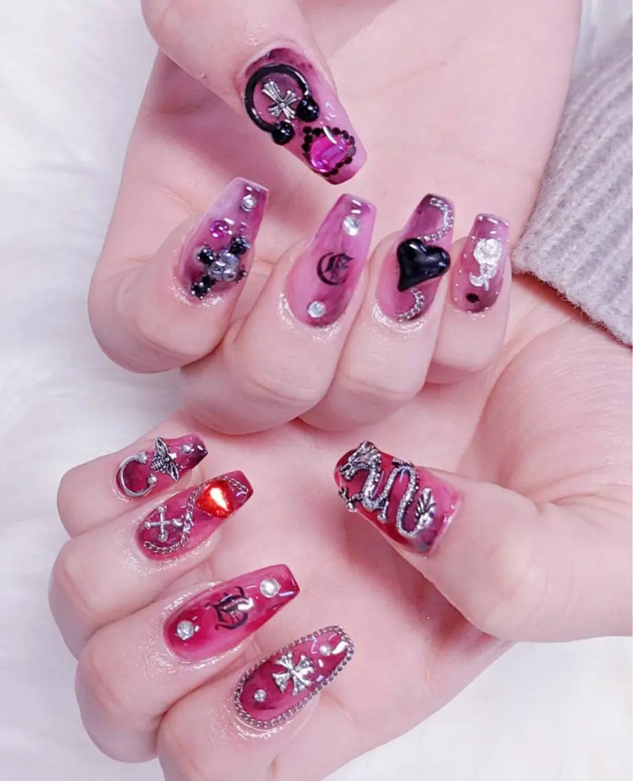 ネイル ハンドネイル MoonNail ユリ🌸のネイルデザイン