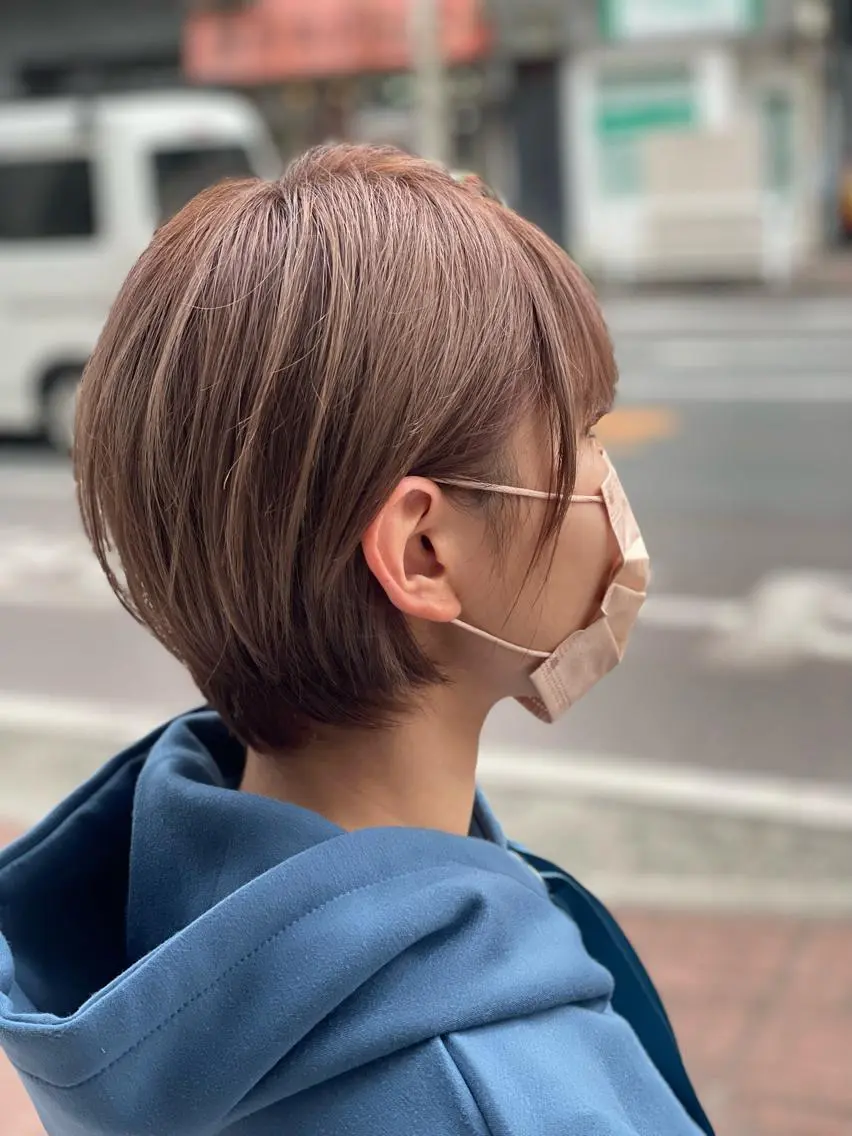 ショート カット ヘアカラー トリートメント 松本 剛成のヘアスタイル