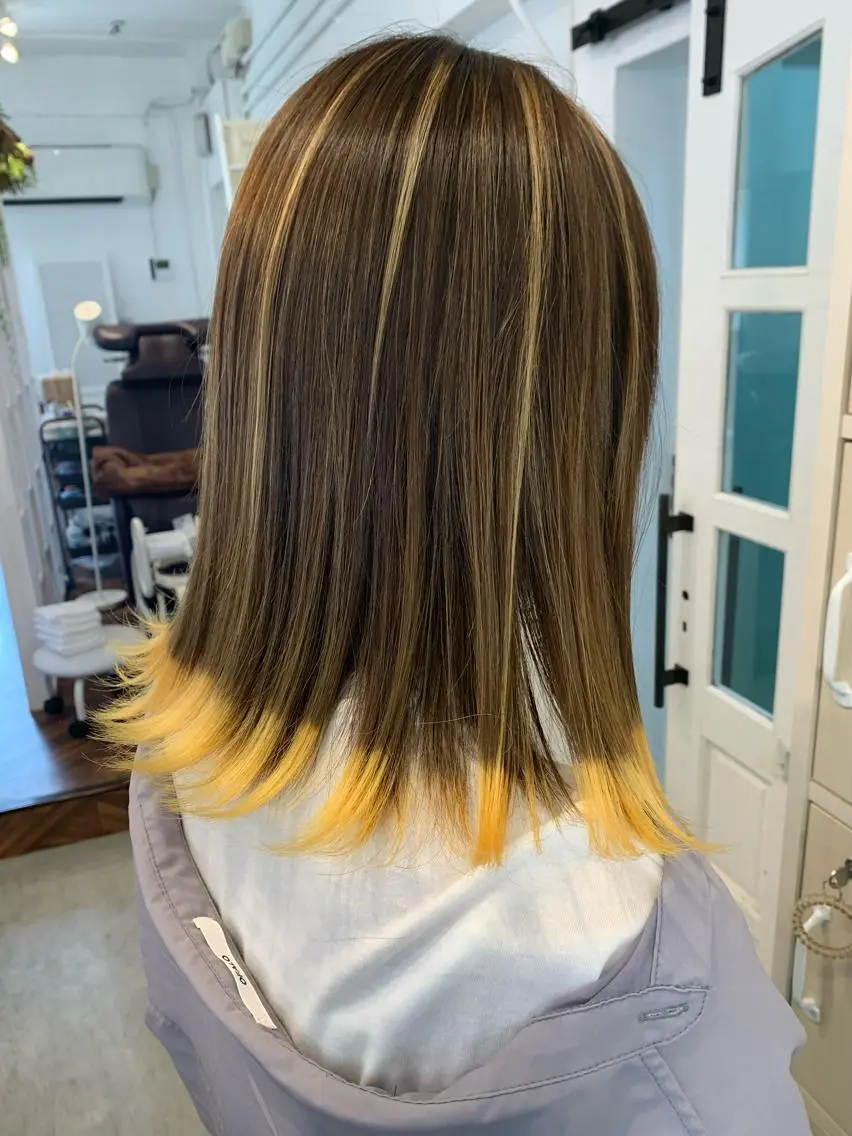 ミディアム カラー パーマ ヘアアレンジ メンズ ミディアムパーマ メンズハイトーン メンズパーマ ハイトーンカラー ボブ ヘアカラー トリートメント Sia中野新橋 『JUNYA』のヘアスタイル