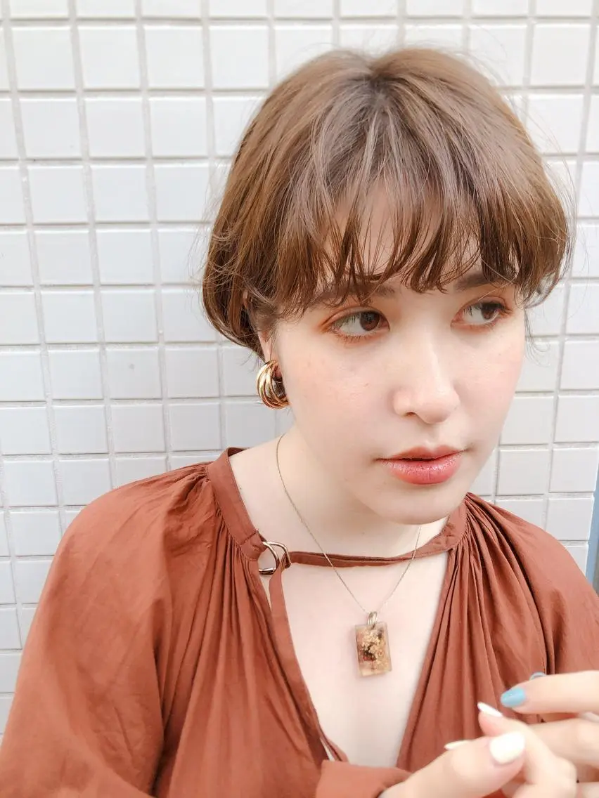 ショート カラー マンツーマン 美容師💚コウブチのヘアスタイル