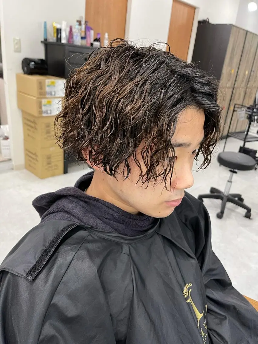 メンズ バレイヤージュ特化/ アキラのヘアスタイル