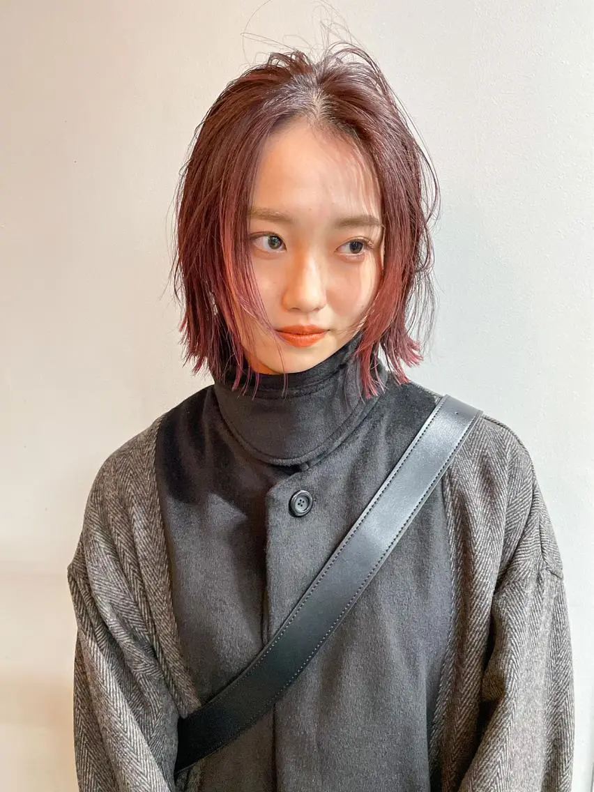 ショート カット ヘアカラー トリートメント nessヤマサキ リュウタのヘアスタイル