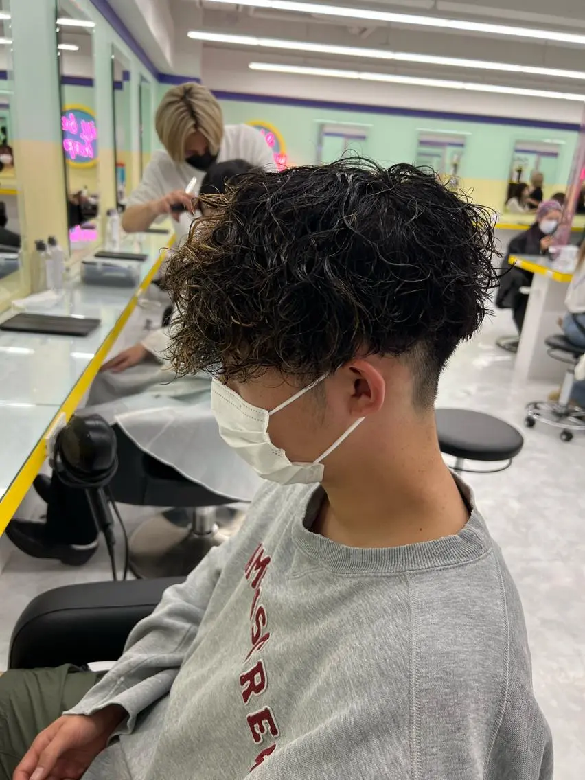 ショート カラー パーマ ヘアアレンジ メンズ キッズ ネイル マツエク・マツパ アイブロウ 🔷横浜1のパーマ 職人🔷将太郎のヘアスタイル